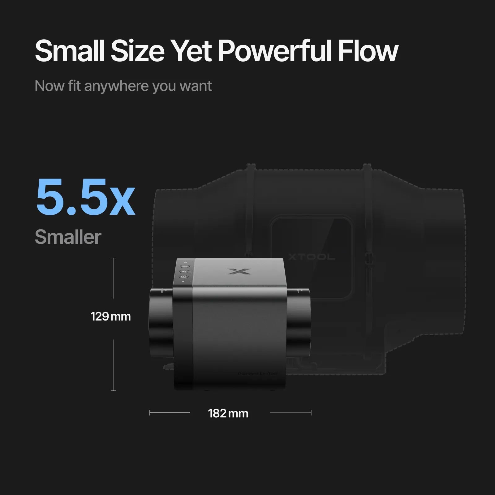 xTool SafetyPro IF2 2.0 Hyper Flow Inline Duct Fan - Pixel Burn Custom Laser Creations
